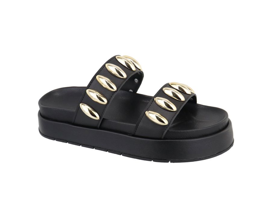 Flatform Amanda Preta | KUENTO SHOES