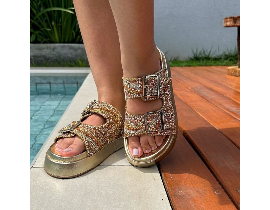 Flatform Aurora Ouro Light | KUENTO SHOES